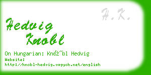 hedvig knobl business card